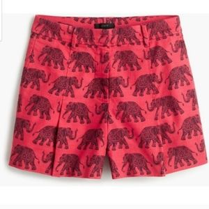 Red Elephsnt High Waisted Shorts